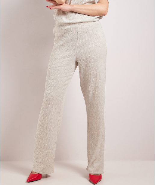 wide fit broek crinckle uni