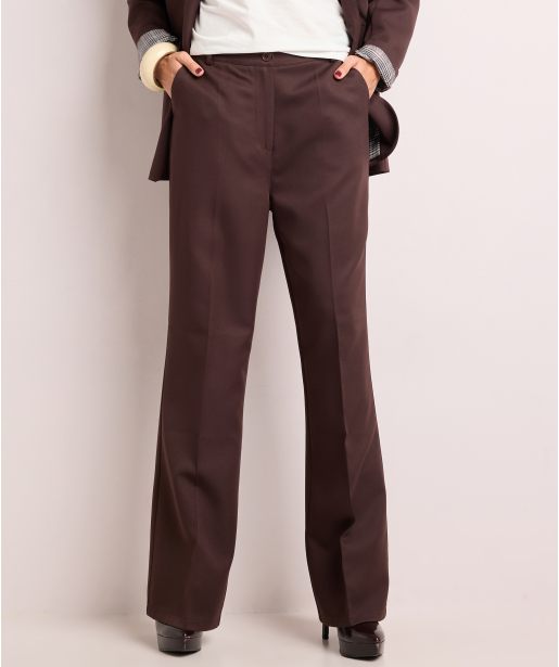 uni flared fit broek