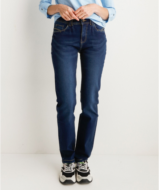 Regular fit stretch jeans Mia (donker)