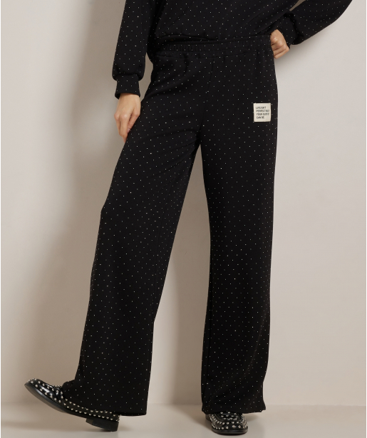 wide fit broek label glitters