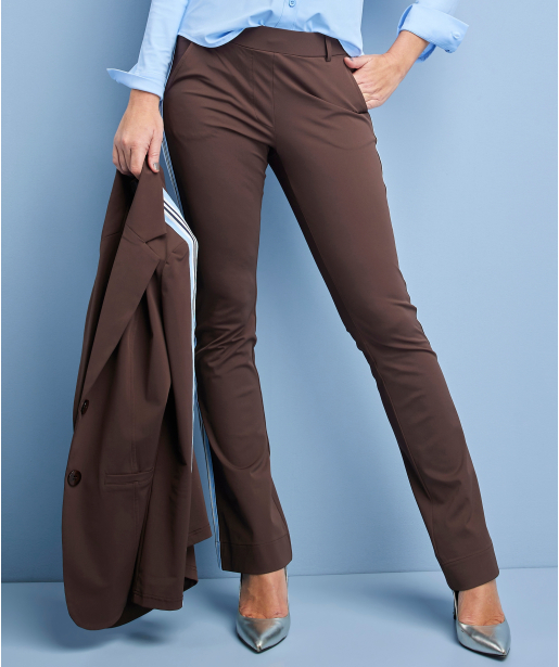 flared fit broek travelstof tape