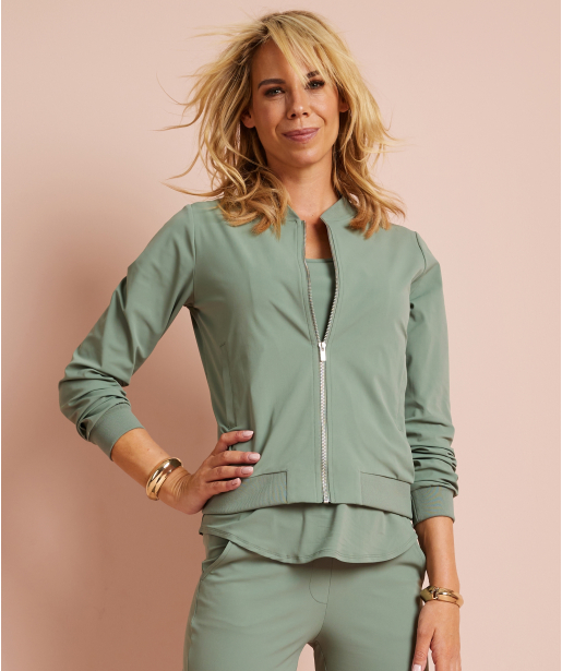 travelstof bomber jasje