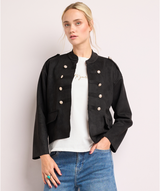 korte blazer met knopen