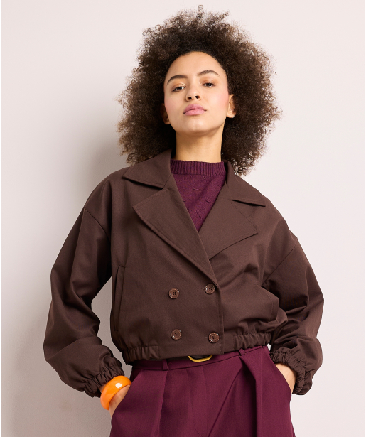 korte blazer met knopen