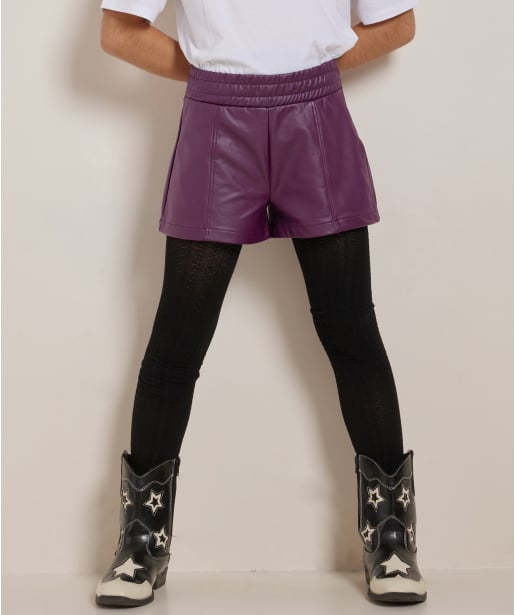 short lederlook