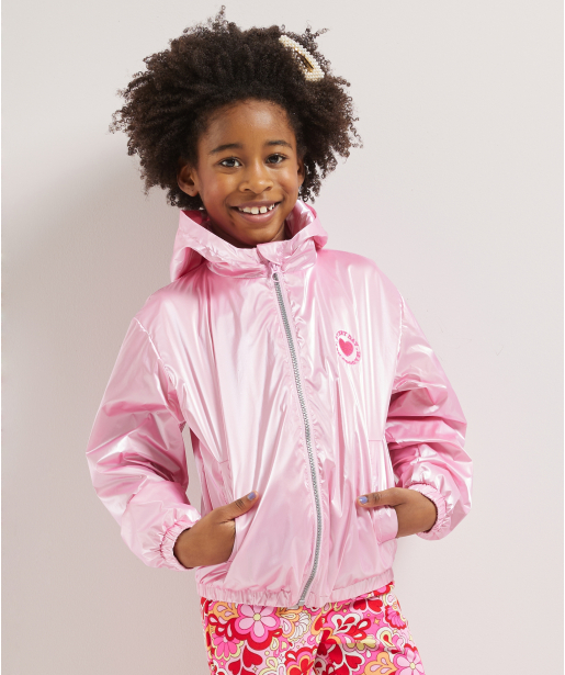 roze jas met glans