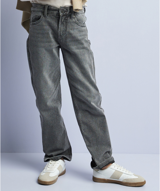 wide fit stretch jeans - grijs