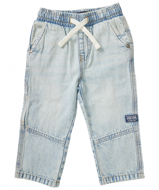 jogg jeans met elastische tailleboord