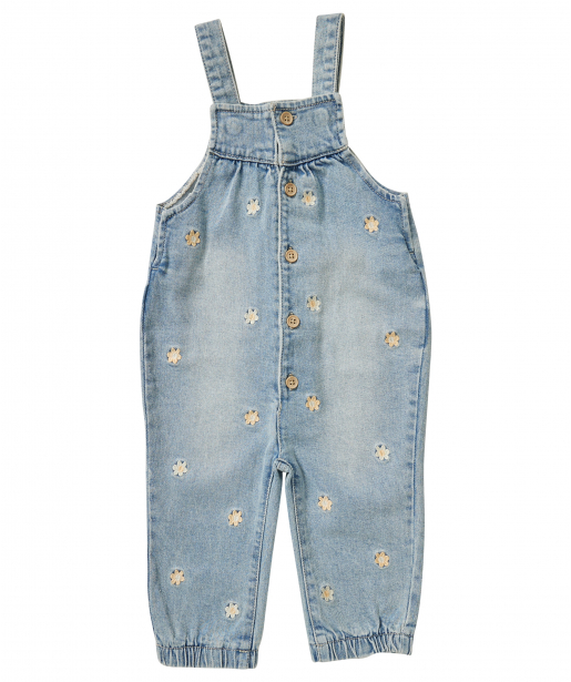 denim jumpsuit embroidery