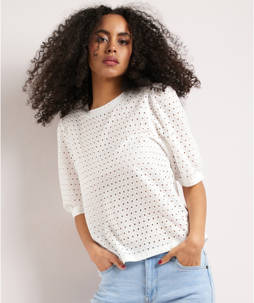 t-shirt met ronde hals