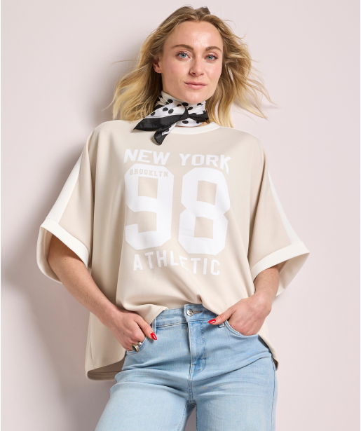 scuba t-shirt wijd 