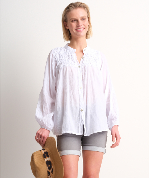 top met smockdetail