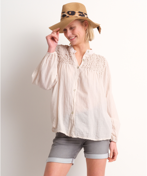 top met smockdetail