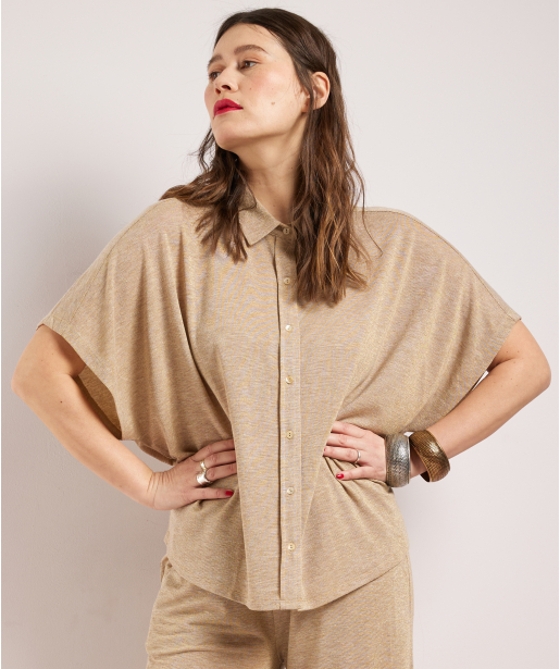 jersey blouse glitter