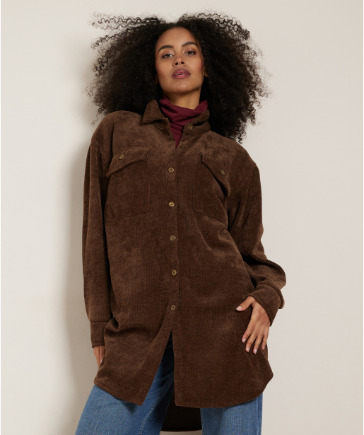 lange blouse ribvelvet