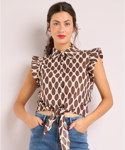 blouse met print
