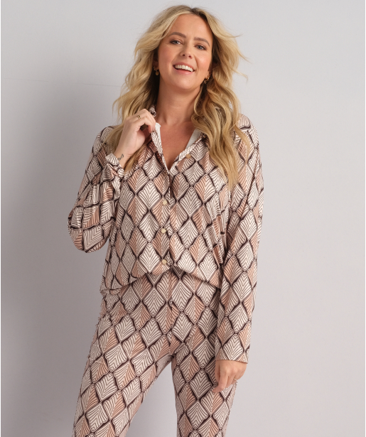 blouse all-over ruitjes