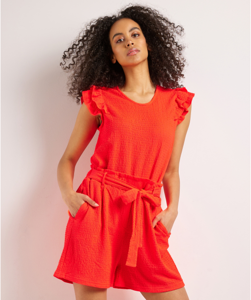 singlet crinkle met ruches