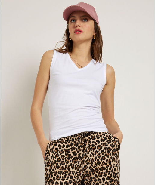 basic singlet met v-hals