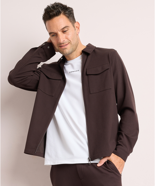 comodo pique overshirt