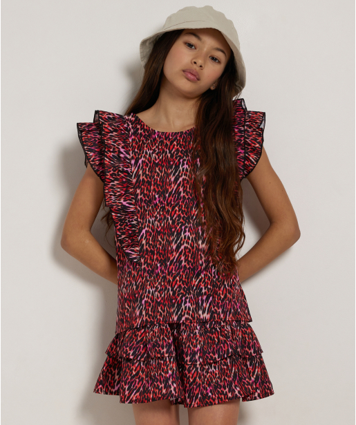 ruche t-shirt all-over print