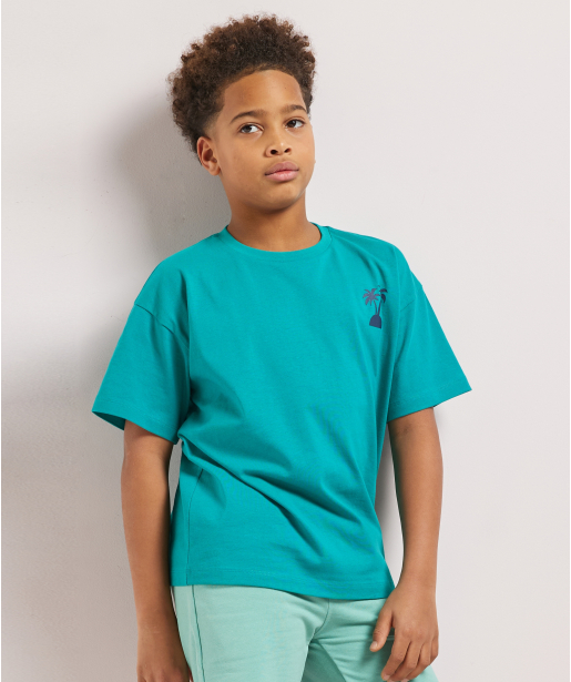 oversized t-shirt borstprint