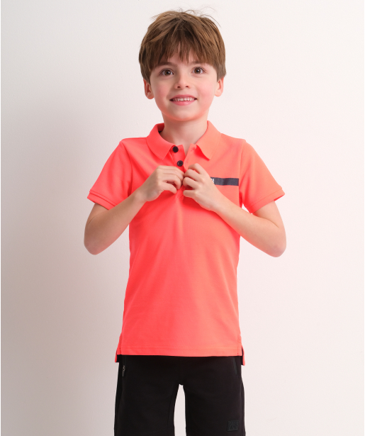 pique polo backprint