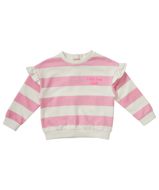 streepjes trui met ruches