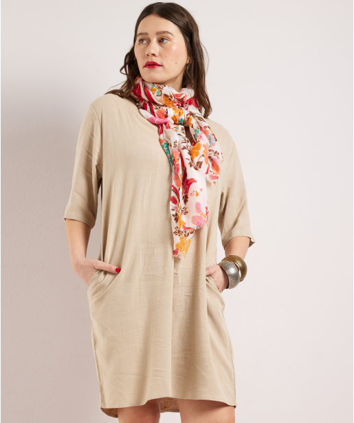 sjaal met kleurrijke print