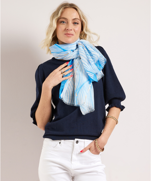 sjaal met gouden details