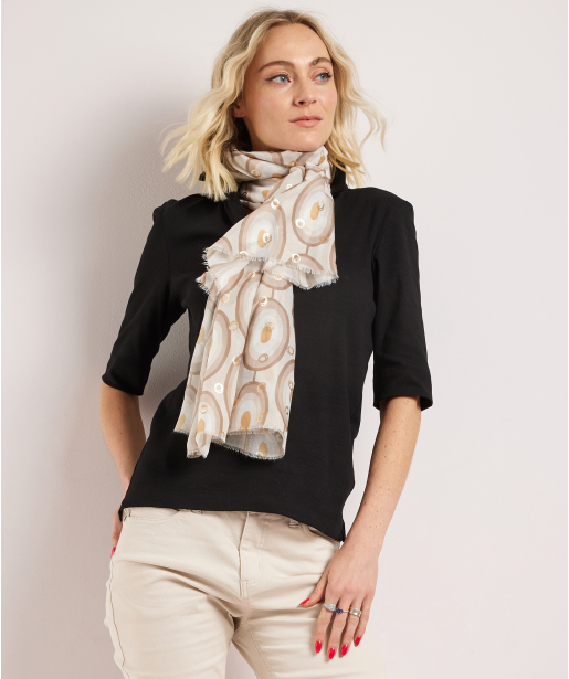 sjaal met retro print