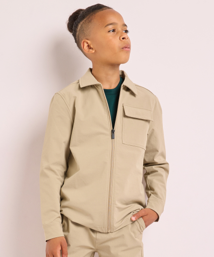 tech overshirt met rist