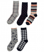 5-pack sokken dessin