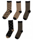 5-pack sokken dessin