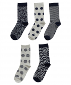 5-pack sokken dessin