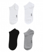 4-pack sneakersokken uni