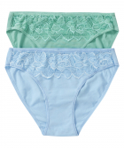 2-pack slip met kant