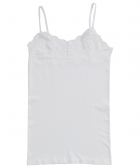 naadloze singlet met kant