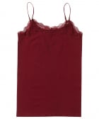 naadloze singlet met kant