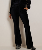 flared fit broek rib velvet naad