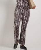 flared fit broek velvet dessin