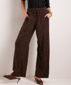 wide fit broek met print