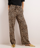 wide fit broek met print