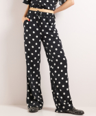 wide fit broek met all-over print