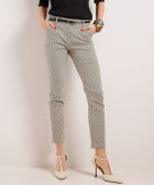 slim fit stretch broek met riem