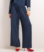 wide fit broek uni met koordje