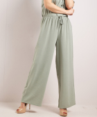 wijde broek uni met aantrekkoord