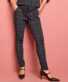 slim fit broek travelstof