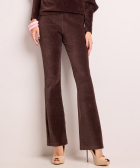 rib velvet flared fit broek