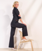 wide fit broek travelstof